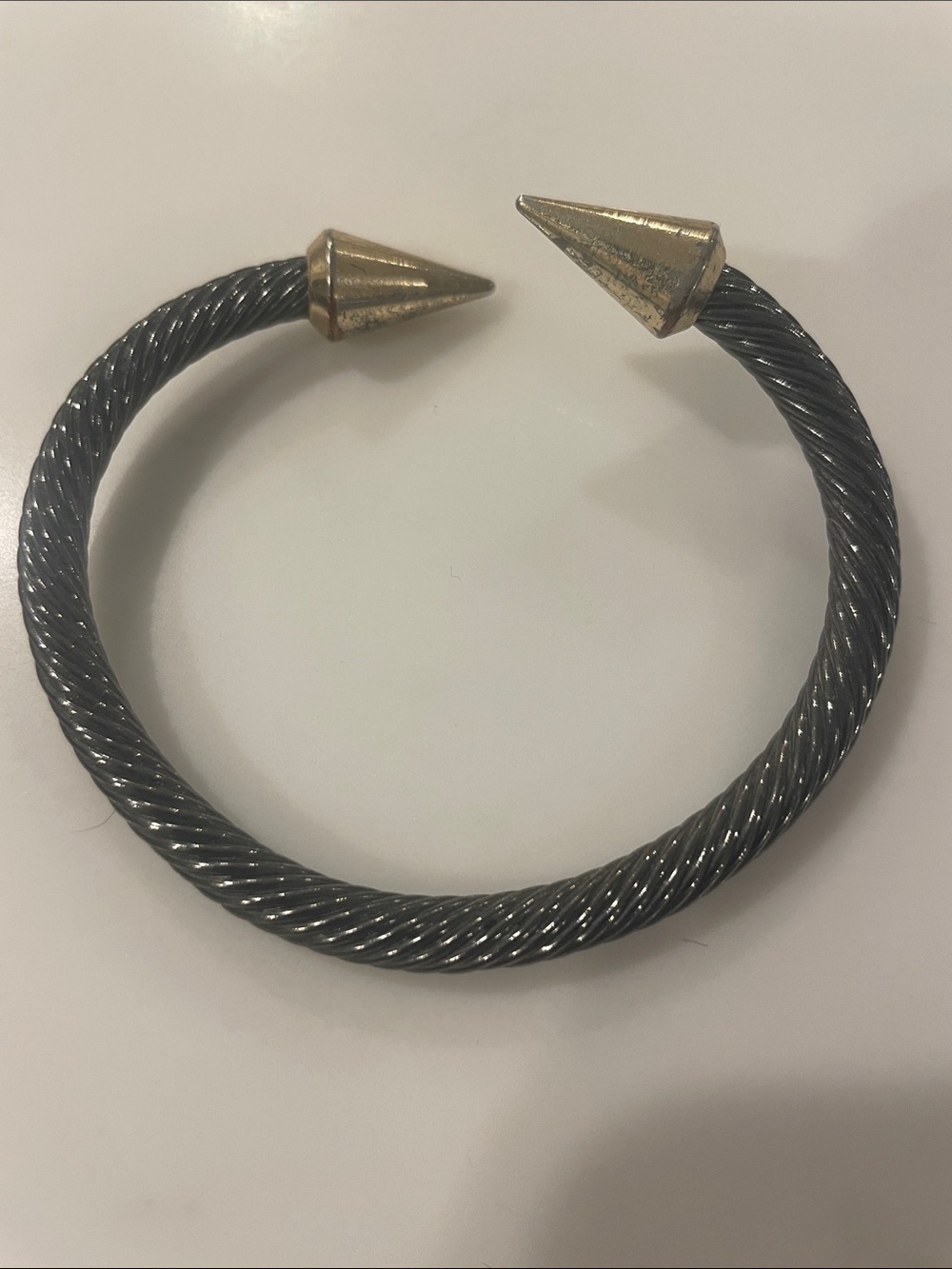 Black metal bracelet